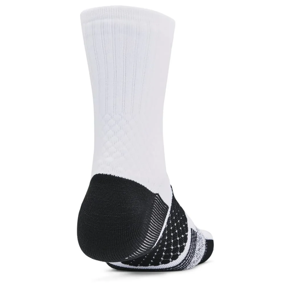 Underwear And Socks*Under Armour Armour Rock Ua Ad Playmaker 1pk Mid Crew Sock Unisex Adults in White