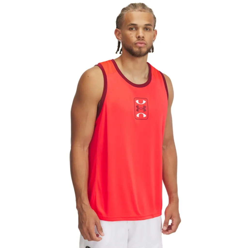 Fitness And Gym Tops*Under Armour Baseline Performance Tank Top in Red