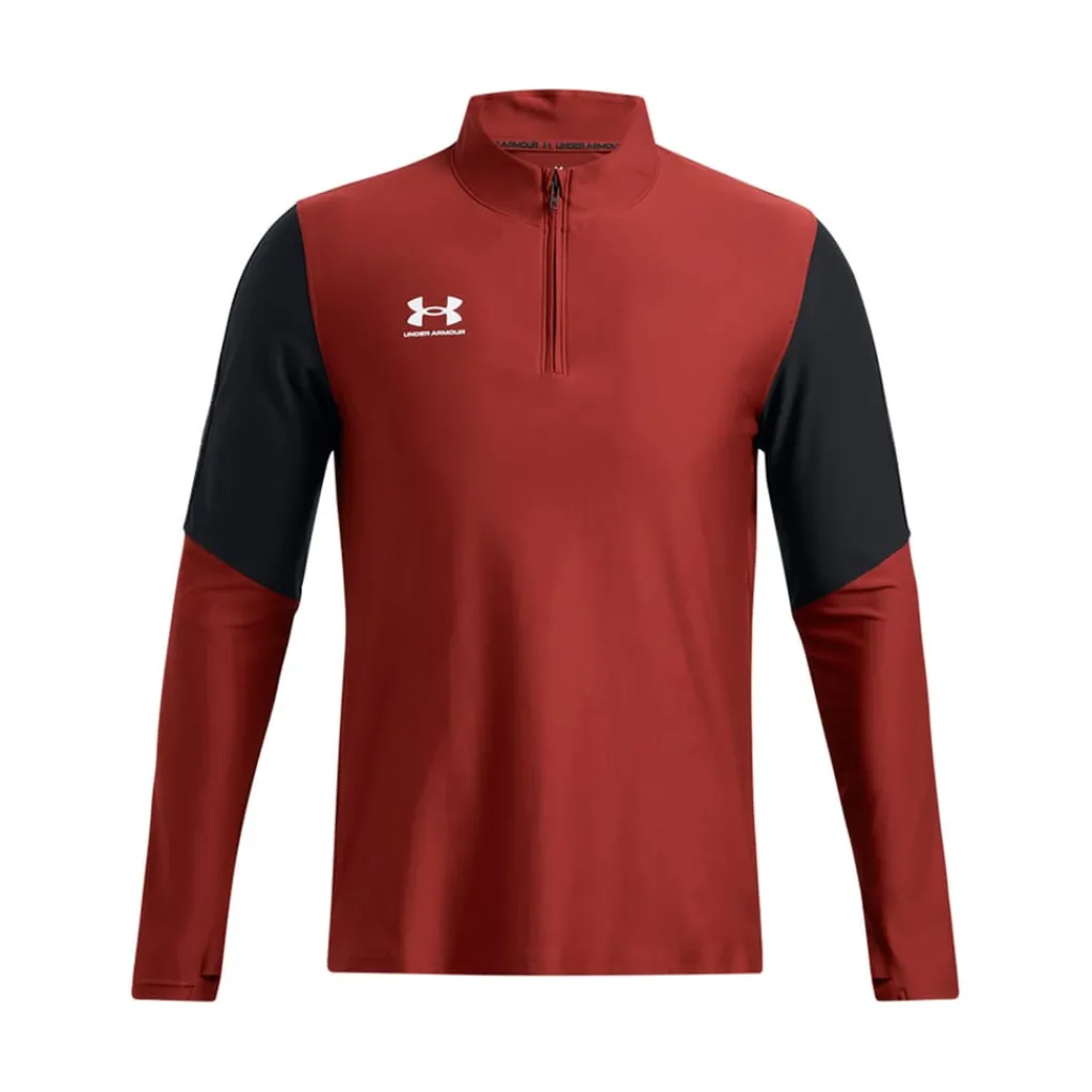 Fitness And Gymwear*Under Armour Challenger Pro 1/4 Zip Top in Orange