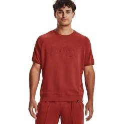 Fitness And Gymwear*Under Armour Crew Neck Relaxed Fit Gym T-Shirt in Red