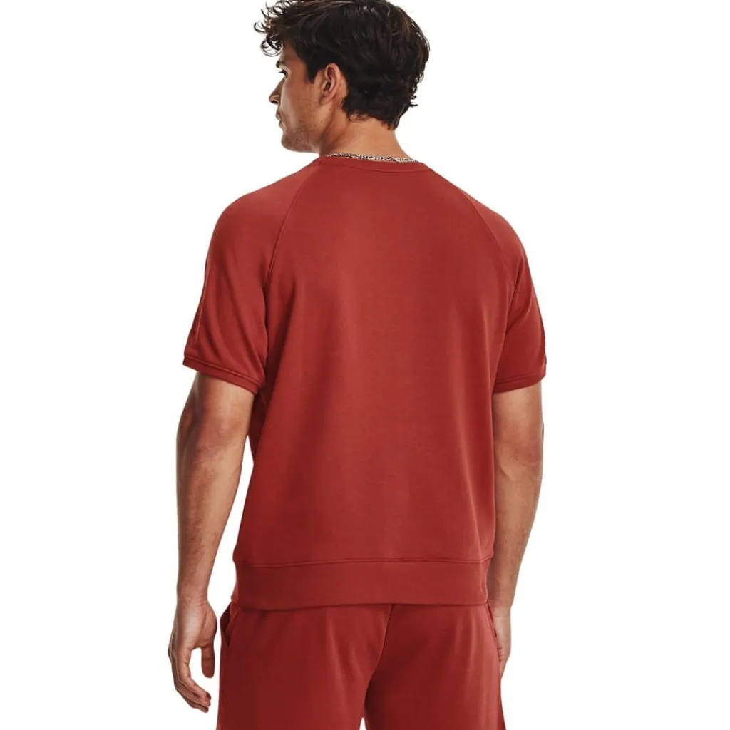 Fitness And Gymwear*Under Armour Crew Neck Relaxed Fit Gym T-Shirt in Red