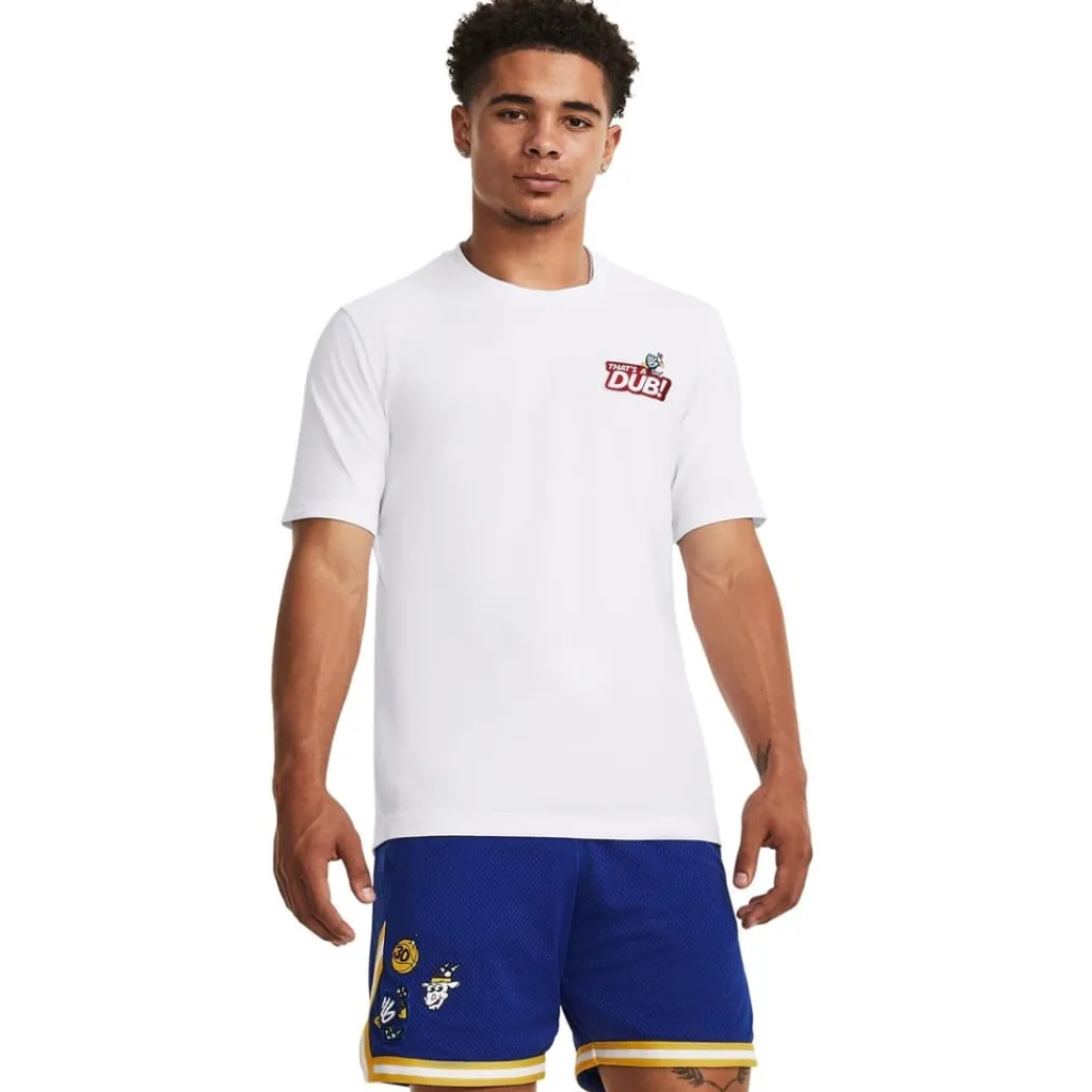 Fitness And Gymwear*Under Armour Curry Goat Regular Fit Short Sleeve T-Shirt in White
