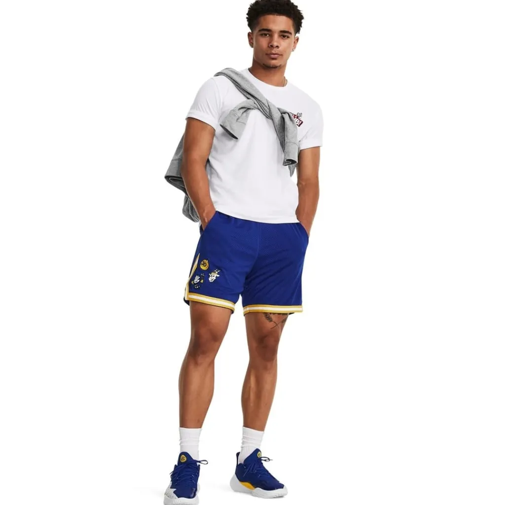 Fitness And Gymwear*Under Armour Curry Goat Regular Fit Short Sleeve T-Shirt in White