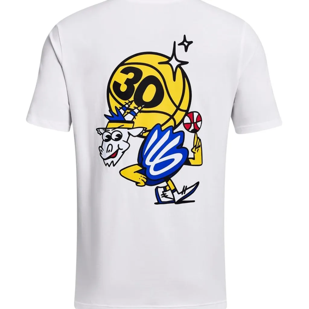 Fitness And Gymwear*Under Armour Curry Goat Regular Fit Short Sleeve T-Shirt in White