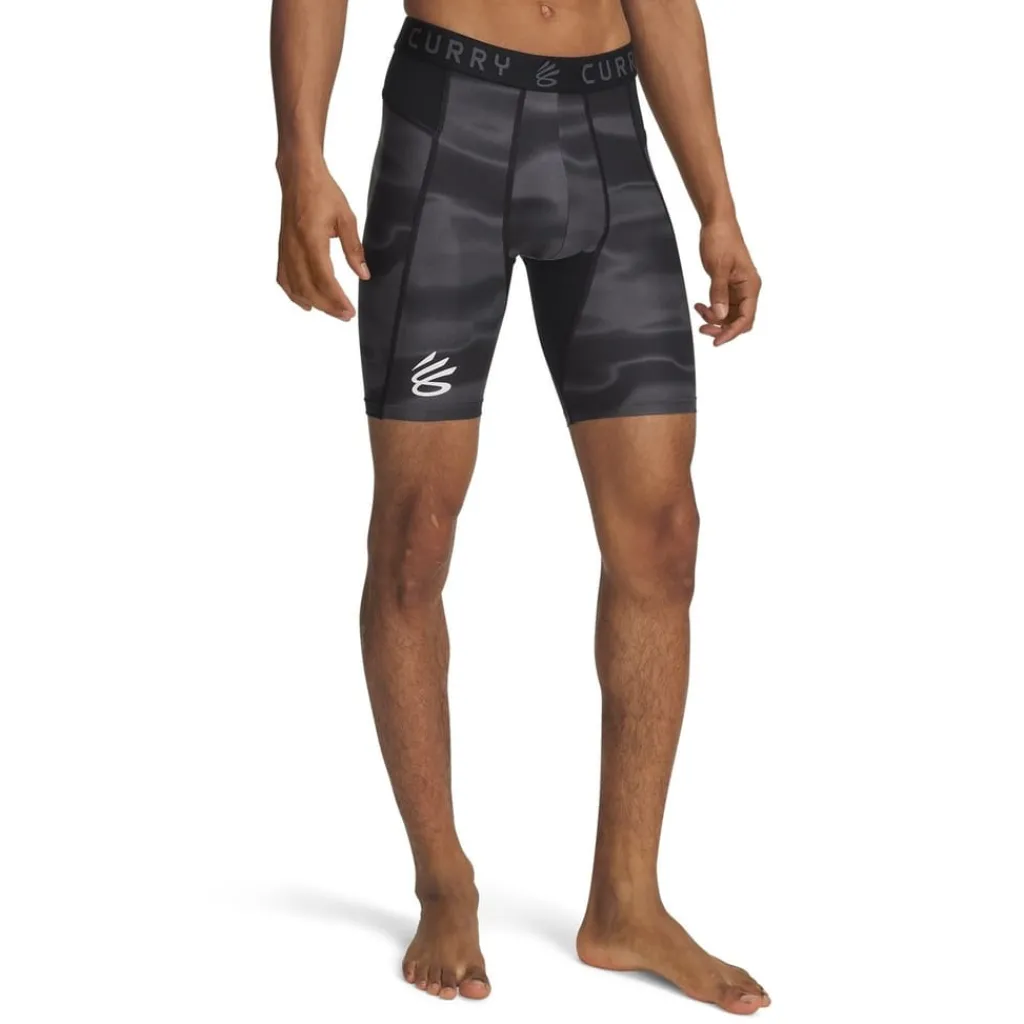 Fitness And Gym Shorts|Fitness And Gymwear*Under Armour Curry Heatgear Printed Shorts Adults in Black