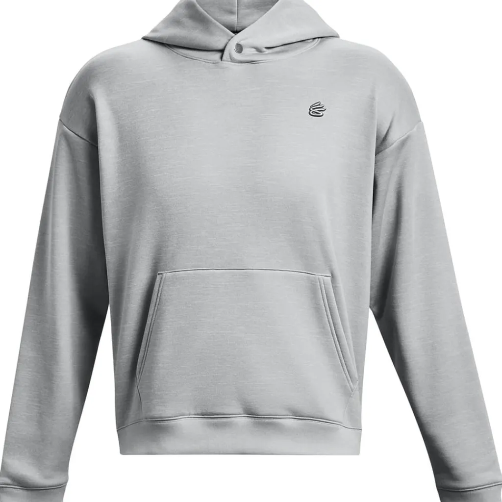 Fitness And Gym Tops*Under Armour Curry Hooded Relaxed Fit Sweatshirt in Grey