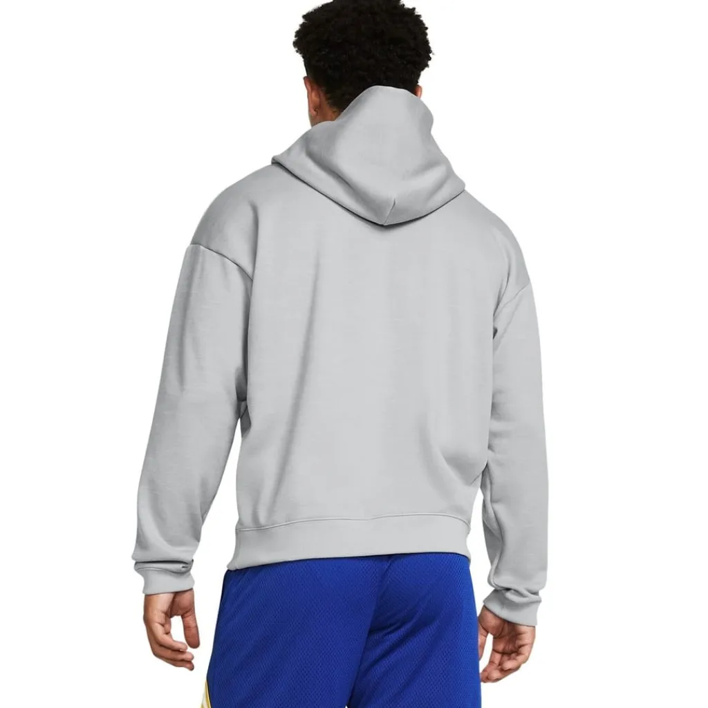 Fitness And Gym Tops*Under Armour Curry Hooded Relaxed Fit Sweatshirt in Grey