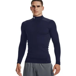 Fitness And Gym Tops*Under Armour Gear Armour Compression Mock Top in Blue