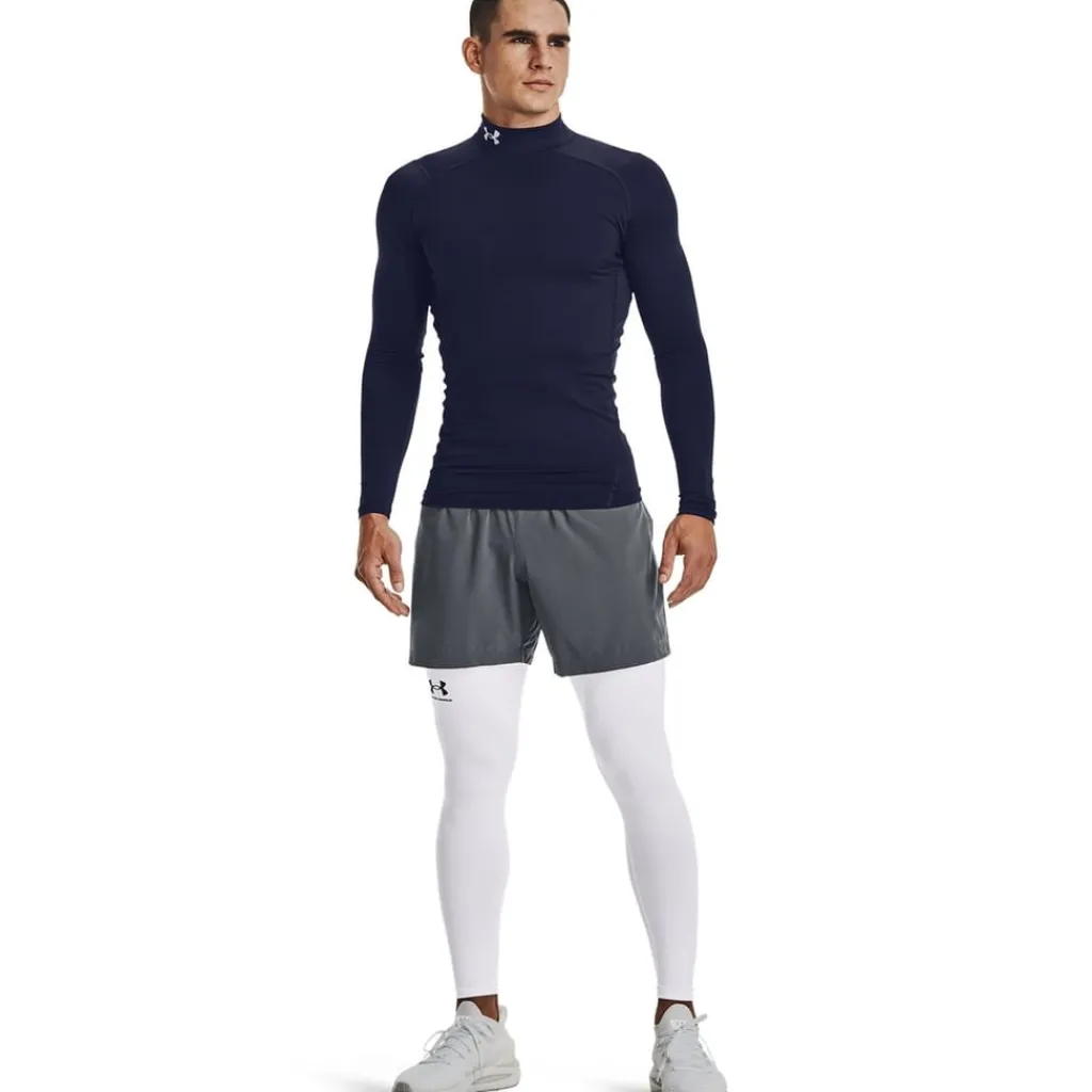 Fitness And Gym Tops*Under Armour Gear Armour Compression Mock Top in Blue