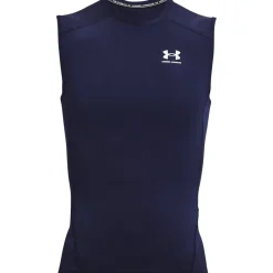 Fitness And Gymwear*Under Armour Heat Gear Compression Sleeveless T-Shirt in Blue