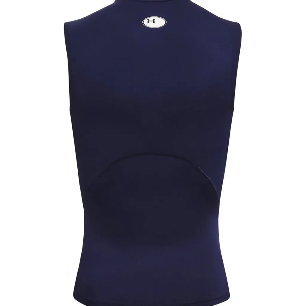 Fitness And Gymwear*Under Armour Heat Gear Compression Sleeveless T-Shirt in Blue