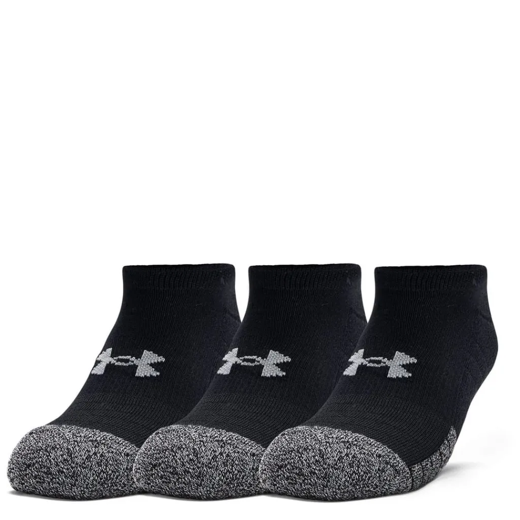 Underwear And Socks*Under Armour Heatgear No Show Socks 3 Pack in Black
