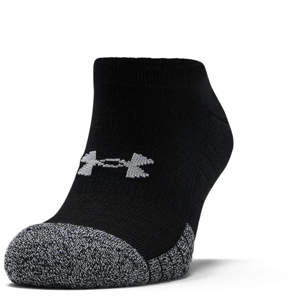 Underwear And Socks*Under Armour Heatgear No Show Socks 3 Pack in Black