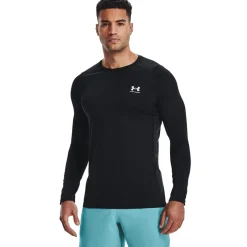 Fitness And Gym Tops*Under Armour Hg Armour Fitted ls in Black