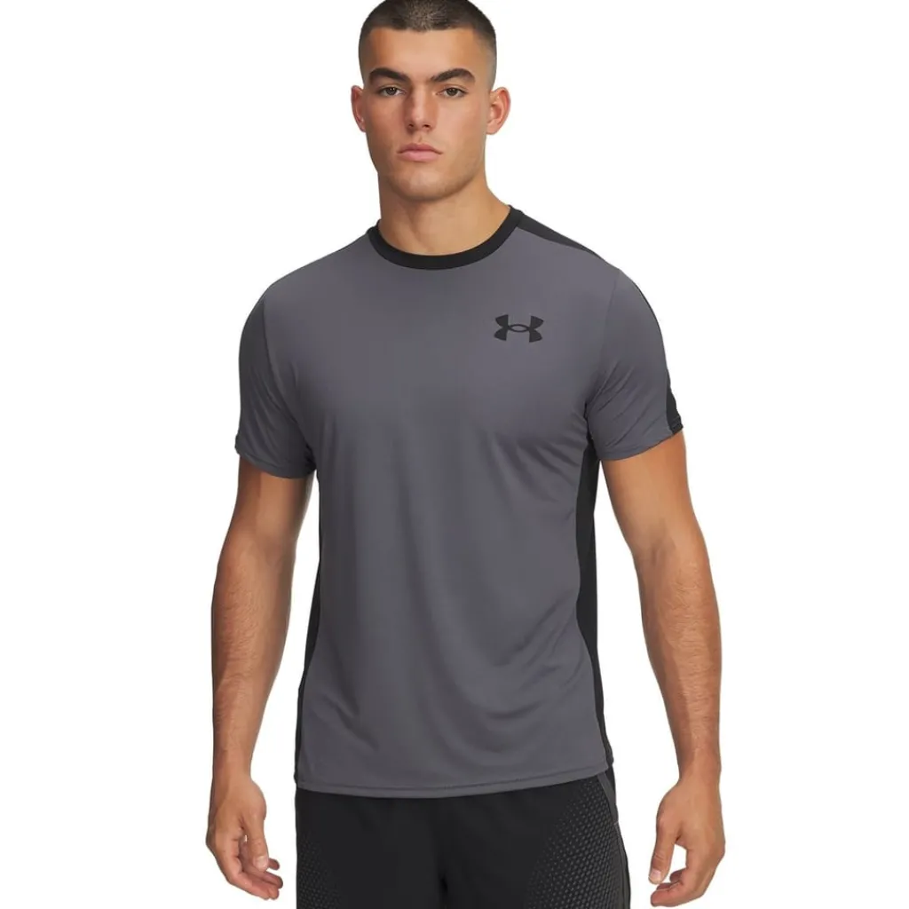 Fitness And Gym Tops*Under Armour Hg Wordmrk T in Grey