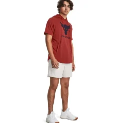 Hoodies*Under Armour Hooded Sleeveless Relaxed Fit Sweatshirt in Red