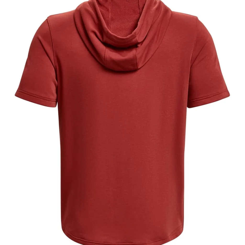 Hoodies*Under Armour Hooded Sleeveless Relaxed Fit Sweatshirt in Red