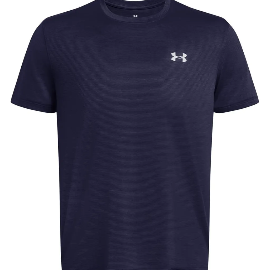 Fitness And Gym Tops*Under Armour Launch Crew Neck Regular Fit Athletic Top in Blue