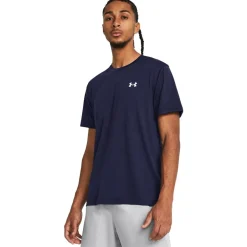 Fitness And Gym Tops*Under Armour Launch Crew Neck Regular Fit Athletic Top in Blue