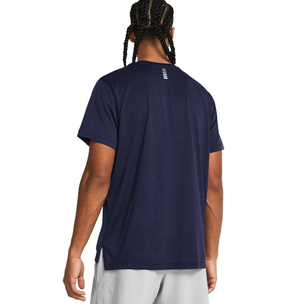 Fitness And Gym Tops*Under Armour Launch Crew Neck Regular Fit Athletic Top in Blue