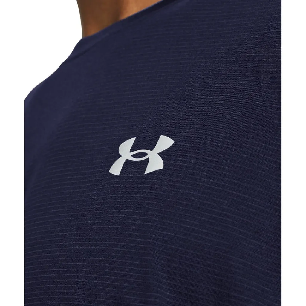 Fitness And Gym Tops*Under Armour Launch Crew Neck Regular Fit Athletic Top in Blue
