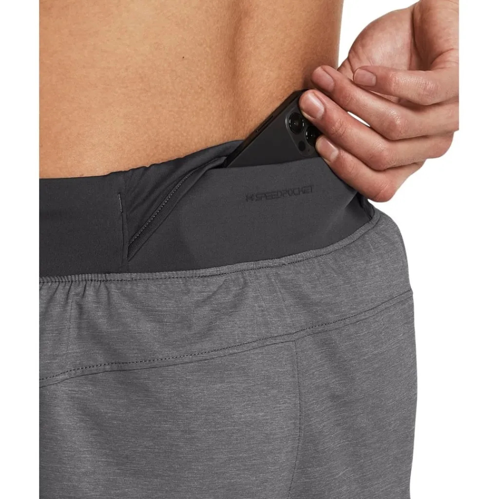 Fitness And Gym Shorts*Under Armour Launch Elite Heather Running Shorts in Grey