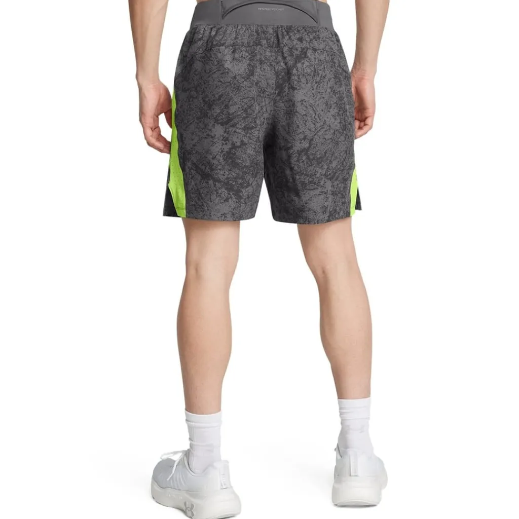 Fitness And Gym Shorts*Under Armour Launch Pro Printed Running Shorts in Grey