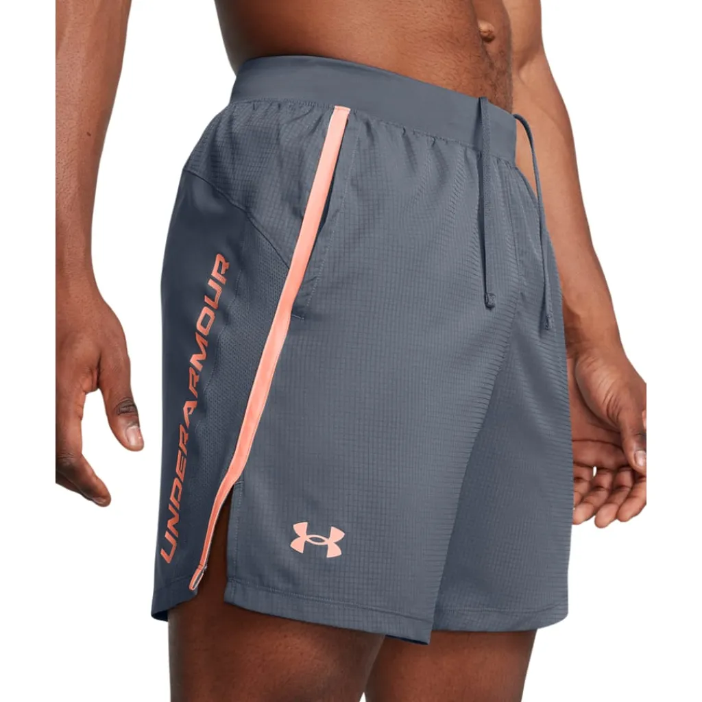 Shorts*Under Armour Launch Texture Shorts in Grey