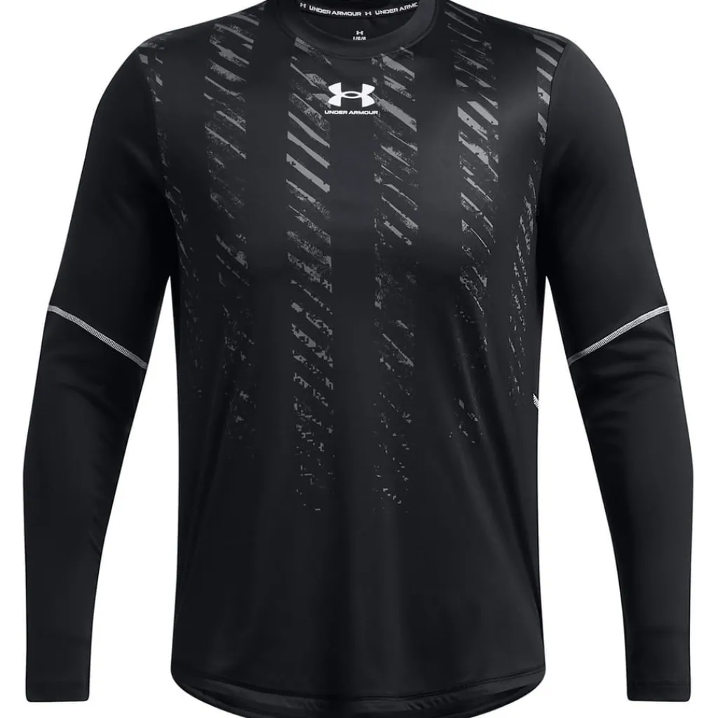 Football And Rugby Clothing*Under Armour Long Sleeve Crew Neck Regular Fit T-Shirt in Black