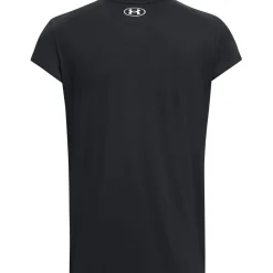 Fitness And Gym Tops*Under Armour Mens Armour Pjt Rock Cap Sleeve Ss Gym Top in Black