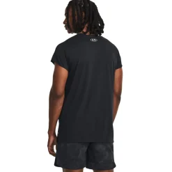 Fitness And Gym Tops*Under Armour Mens Armour Pjt Rock Cap Sleeve Ss Gym Top in Black
