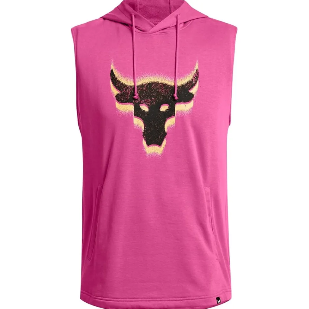 Hoodies*Under Armour Mens Armour Pjt Q2 Payoff Sl Fleece Hoody Hoody in Pink