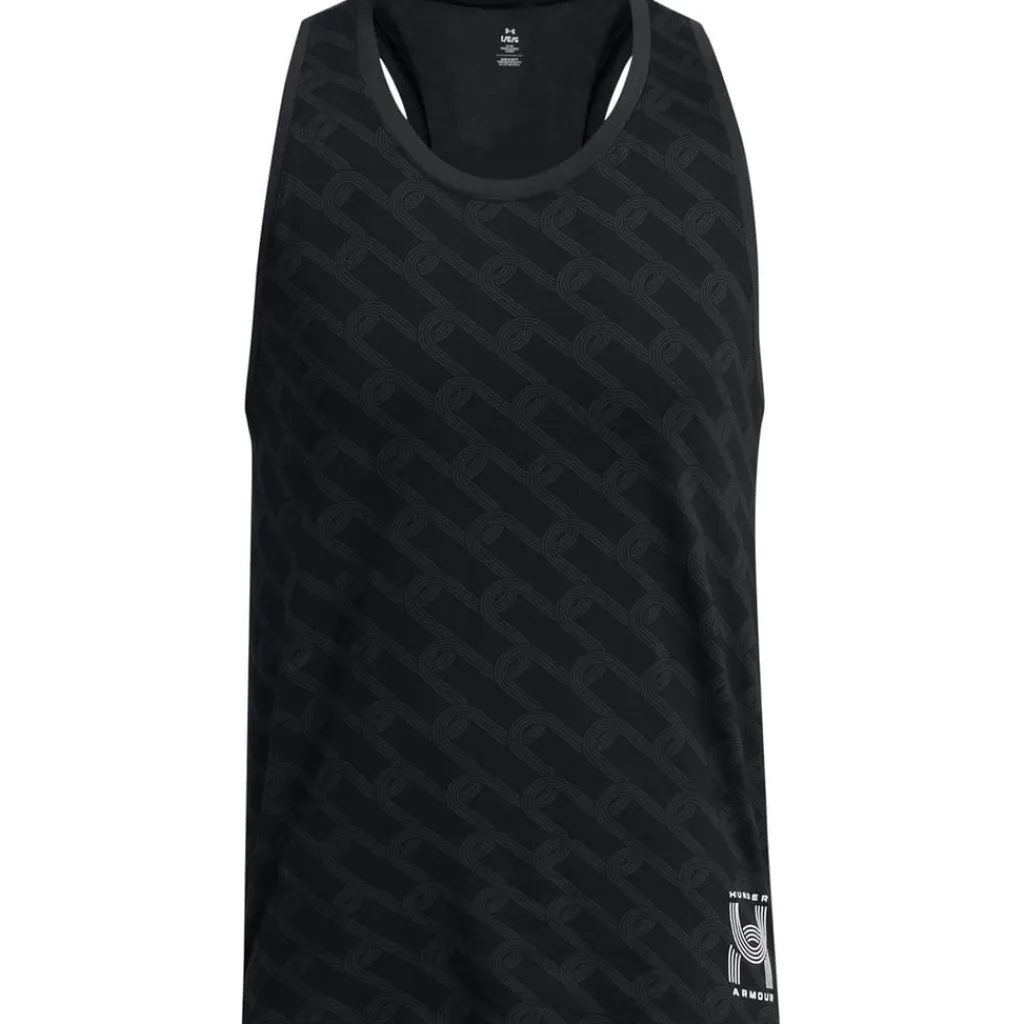 Fitness And Gym Tops*Under Armour Mens Armour Ua Run Anywhere Singlet Running Vest in Black
