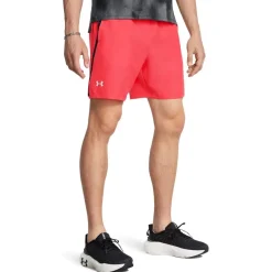 Fitness And Gym Shorts*Under Armour Mens Armour Ua Launch 7 Shorts Running Shorts in Red