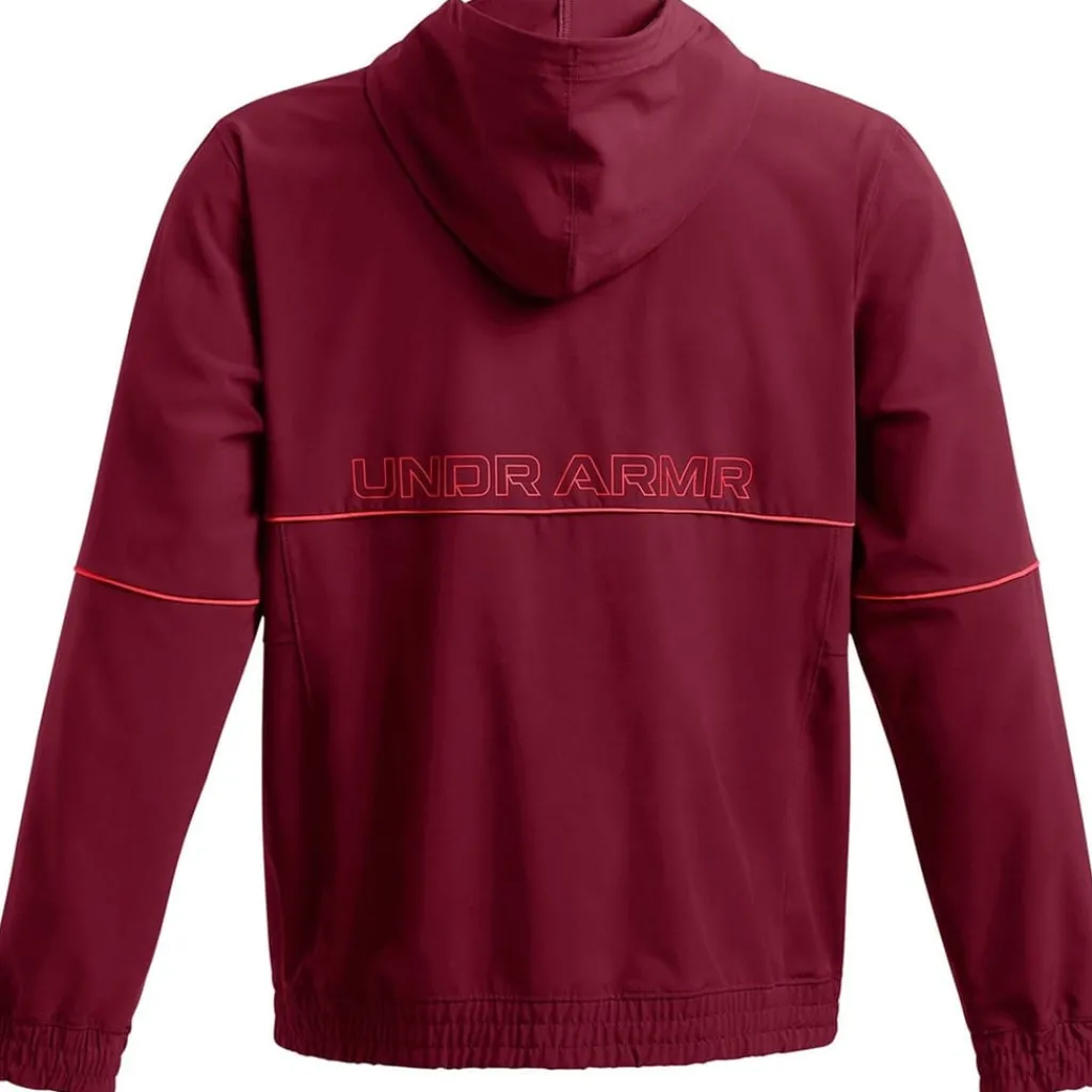 Fitness And Gym Tops*Under Armour Mens Armour Ua Baseline Woven Jacket Hoody in Red