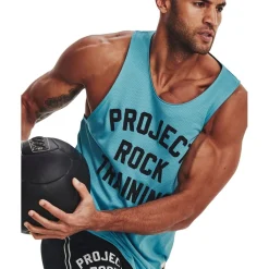 Fitness And Gym Tops*Under Armour Mens Armour Pr Mesh Top in Blue