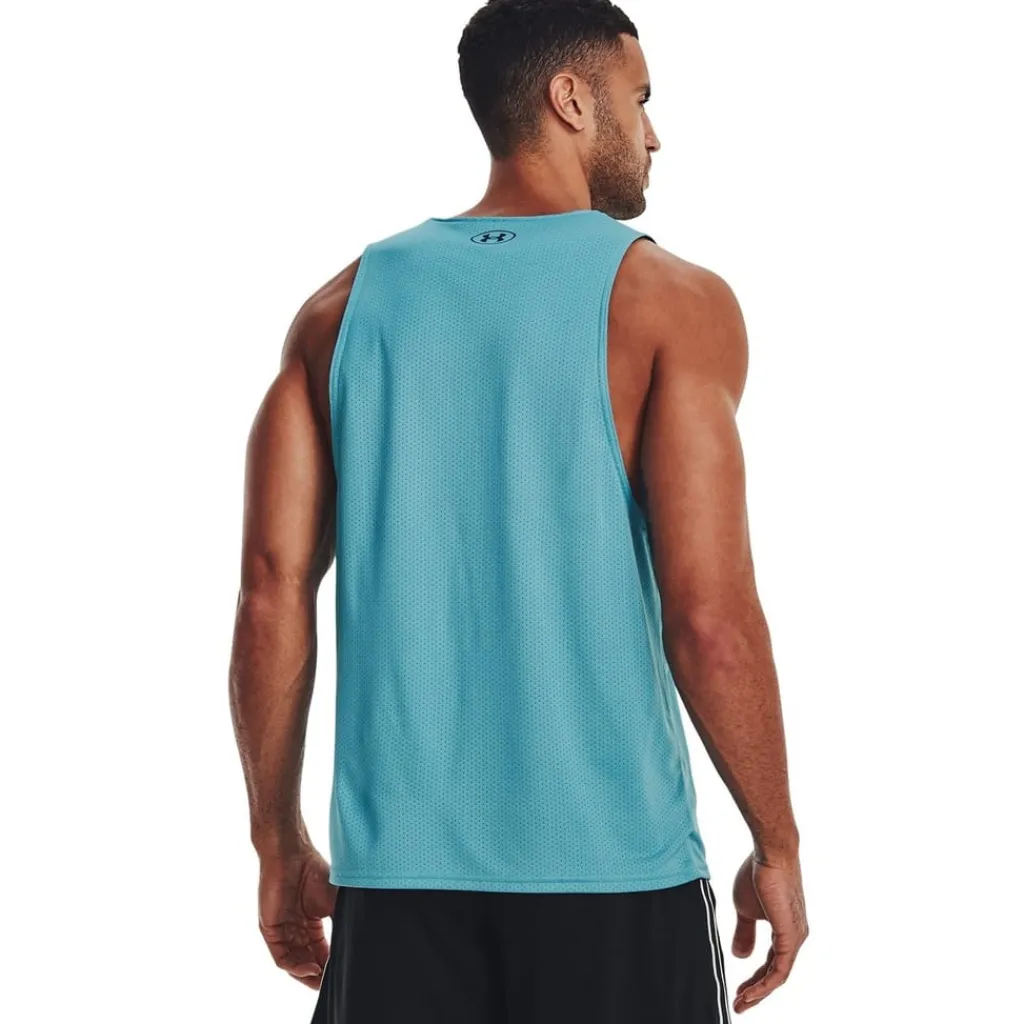 Fitness And Gym Tops*Under Armour Mens Armour Pr Mesh Top in Blue