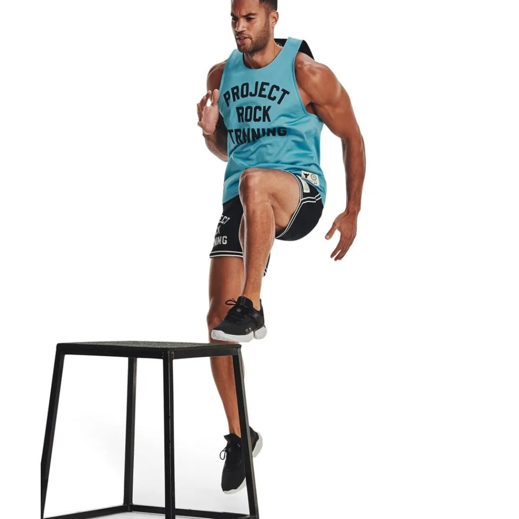 Fitness And Gym Tops*Under Armour Mens Armour Pr Mesh Top in Blue