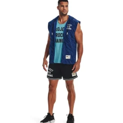 Fitness And Gym Tops*Under Armour Mens Armour Pr Mesh Top in Blue