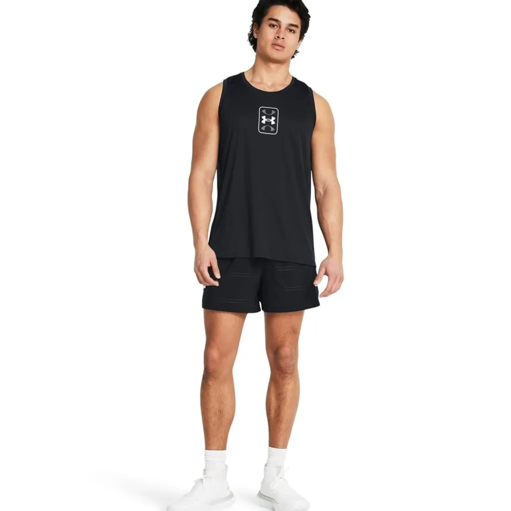 Trousers*Under Armour Mens Armour Ua Zone Pro 5in Short Tracksuit Bottom in Black