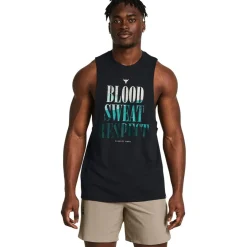 Fitness And Gymwear|Fitness And Gym Tops*Under Armour Mens Armour Ua Pjt Rck Bsr Payoff Tank Gym Top in Black