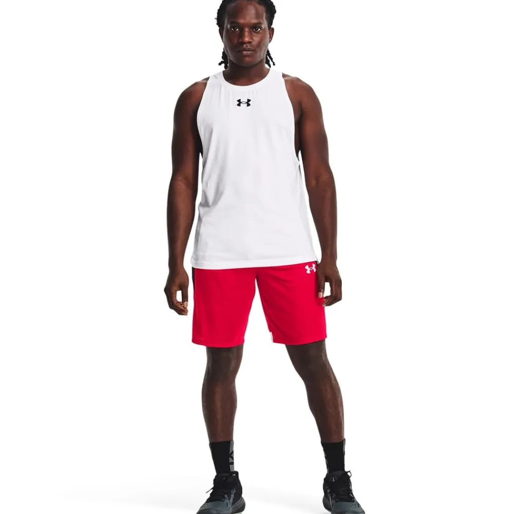 Fitness And Gym Shorts*Under Armour Mens Armour Baseline 10 Shorts in Red
