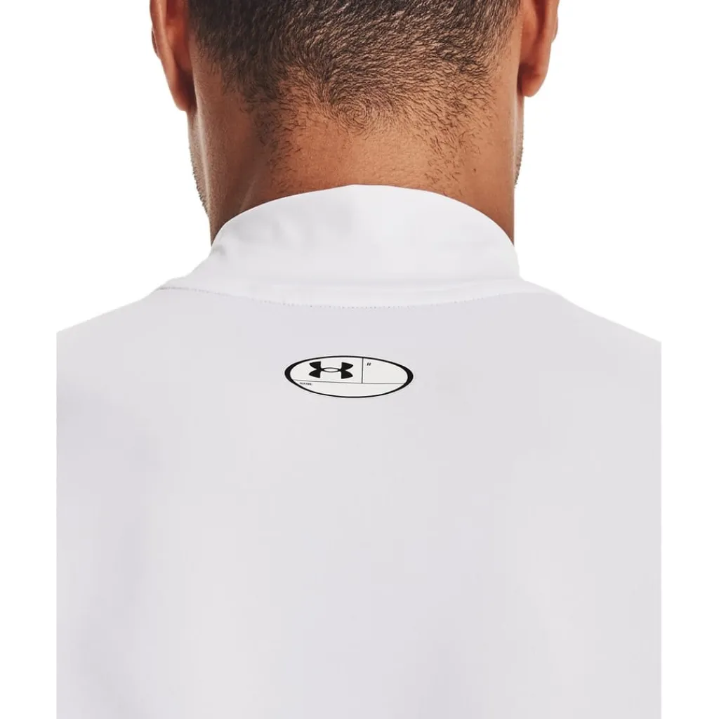 Fitness And Gym Tops*Under Armour Mens Armour Ua Hg Comp Mock Sl Gym Vest in White