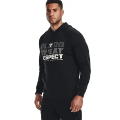 Fitness And Gym Tops*Under Armour Mens Armour Ua Pjt Rock Rival Fleece Hoody Hoody in Black