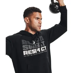 Fitness And Gym Tops*Under Armour Mens Armour Ua Pjt Rock Rival Fleece Hoody Hoody in Black