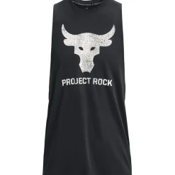 Fitness And Gym Tops*Under Armour Mens Armour Pr Bull Tank Top in Black