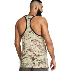 Fitness And Gym Tops*Under Armour Mens Armour Ua Pjt Rck Camo Grphc Tk Gym Vest in Brown