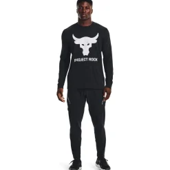 Fitness And Gym Tops*Under Armour Mens Armour Pr Brahma Long Sleeve T-Shirt in Black