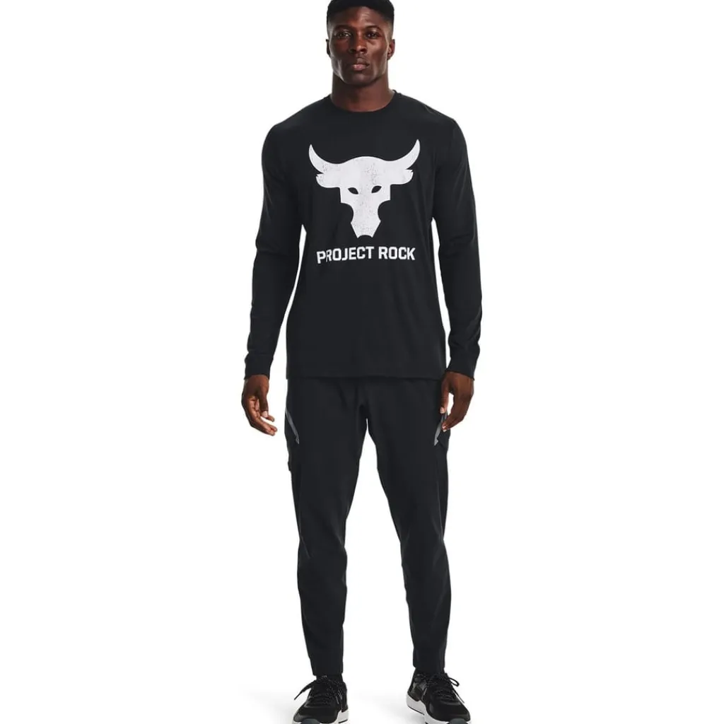 Fitness And Gym Tops*Under Armour Mens Armour Pr Brahma Long Sleeve T-Shirt in Black