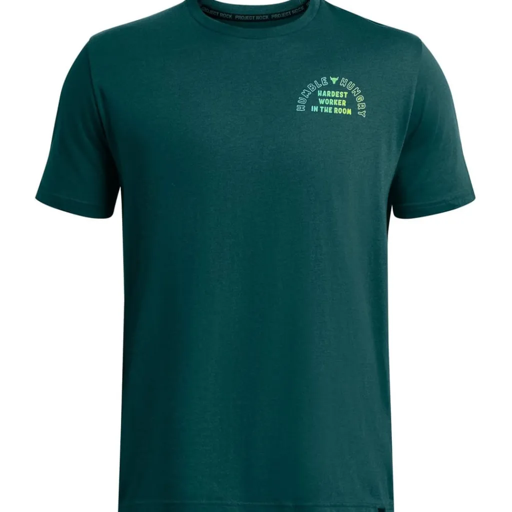 Fitness And Gym Tops*Under Armour Mens Armour Ua Pjt Rck H And H Graphc Ss Gym Top in Blue